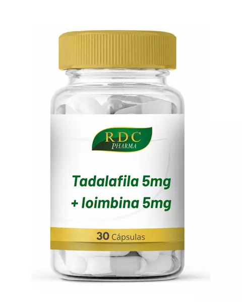 Tadalafila 5mg+ Ioimbina 5mg 30 cápsulas