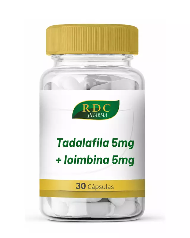 Tadalafila 5mg+ Ioimbina 5mg 30 cápsulas
